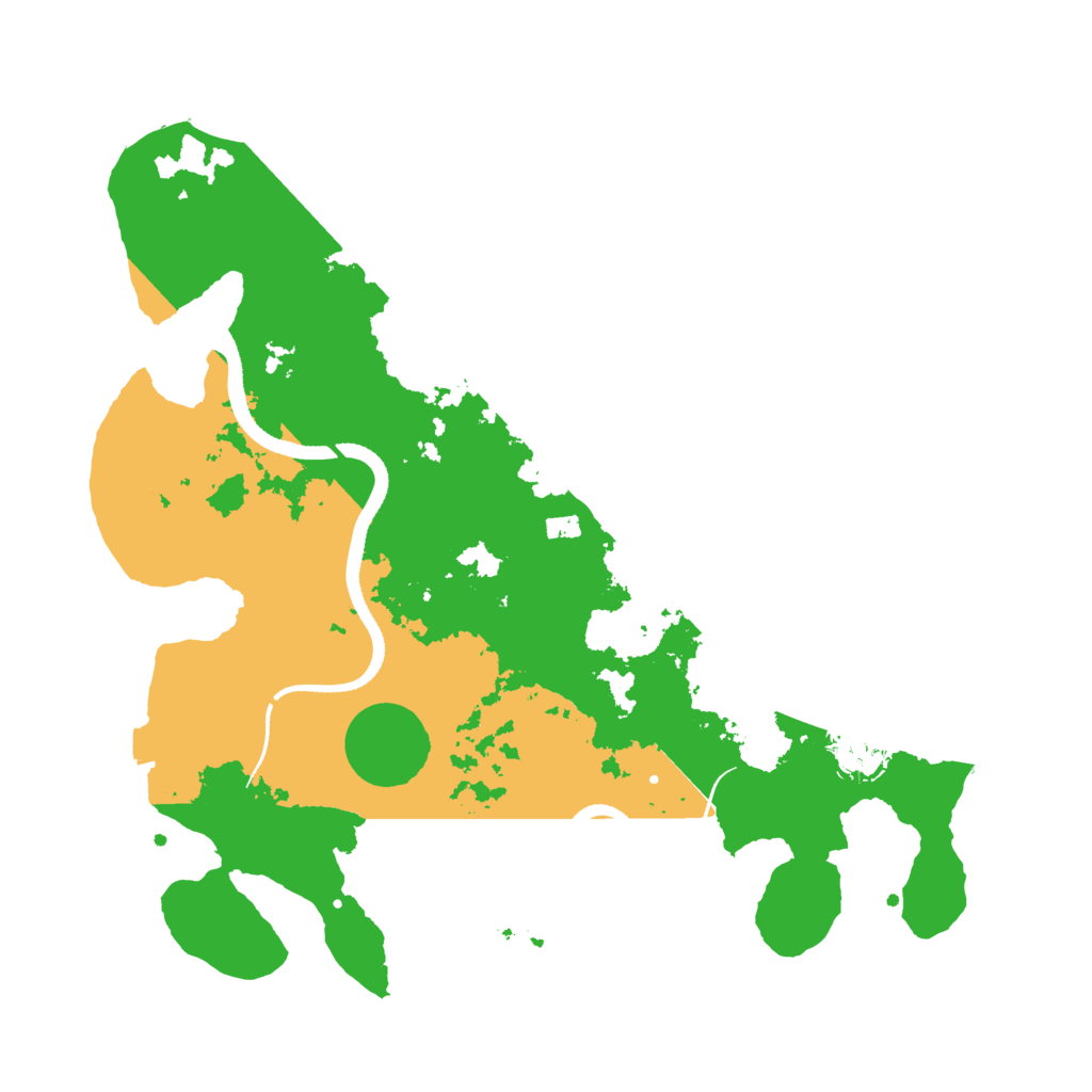 Biome Rust Map: Procedural Map, Size: 3500, Seed: 692112