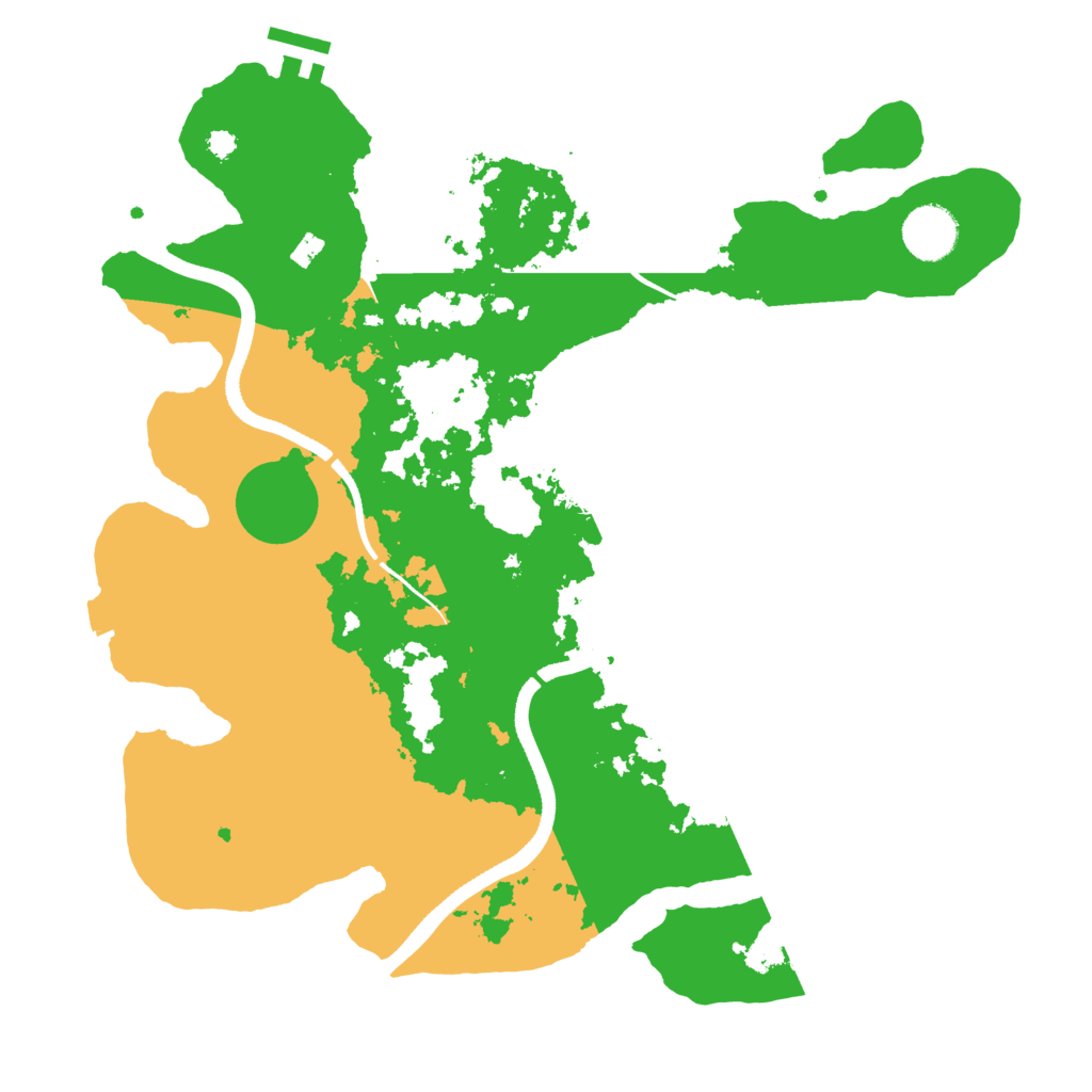 Biome Rust Map: Procedural Map, Size: 3500, Seed: 161298