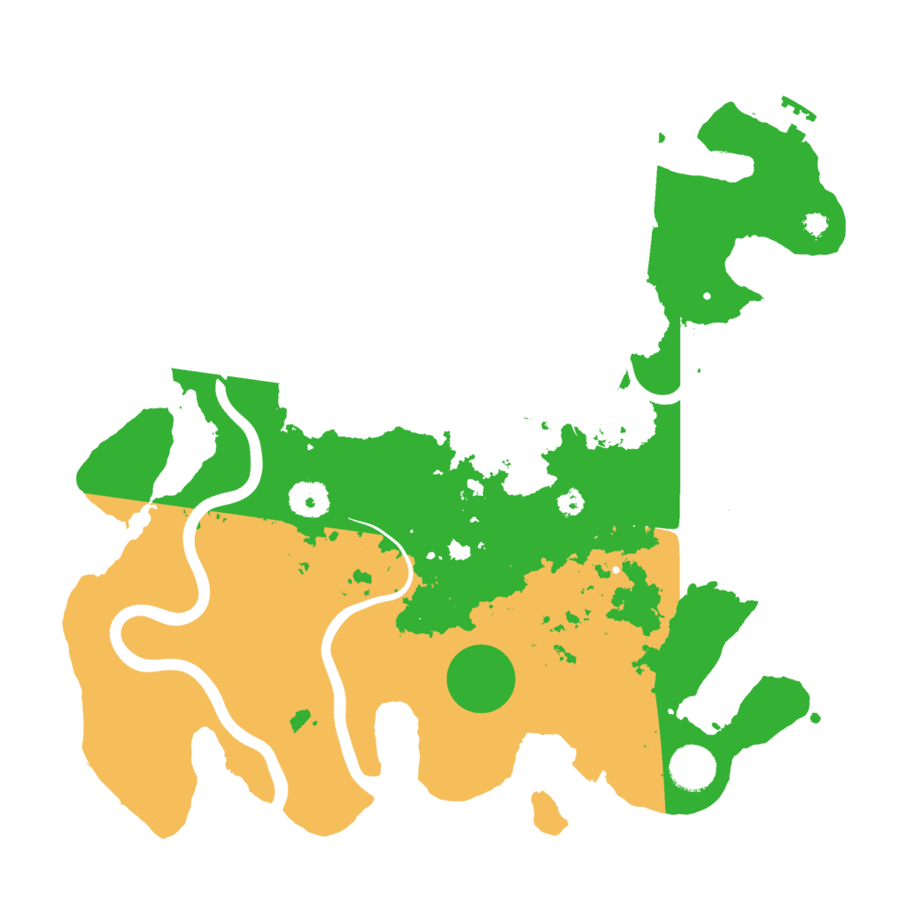 Biome Rust Map: Procedural Map, Size: 3500, Seed: 202843