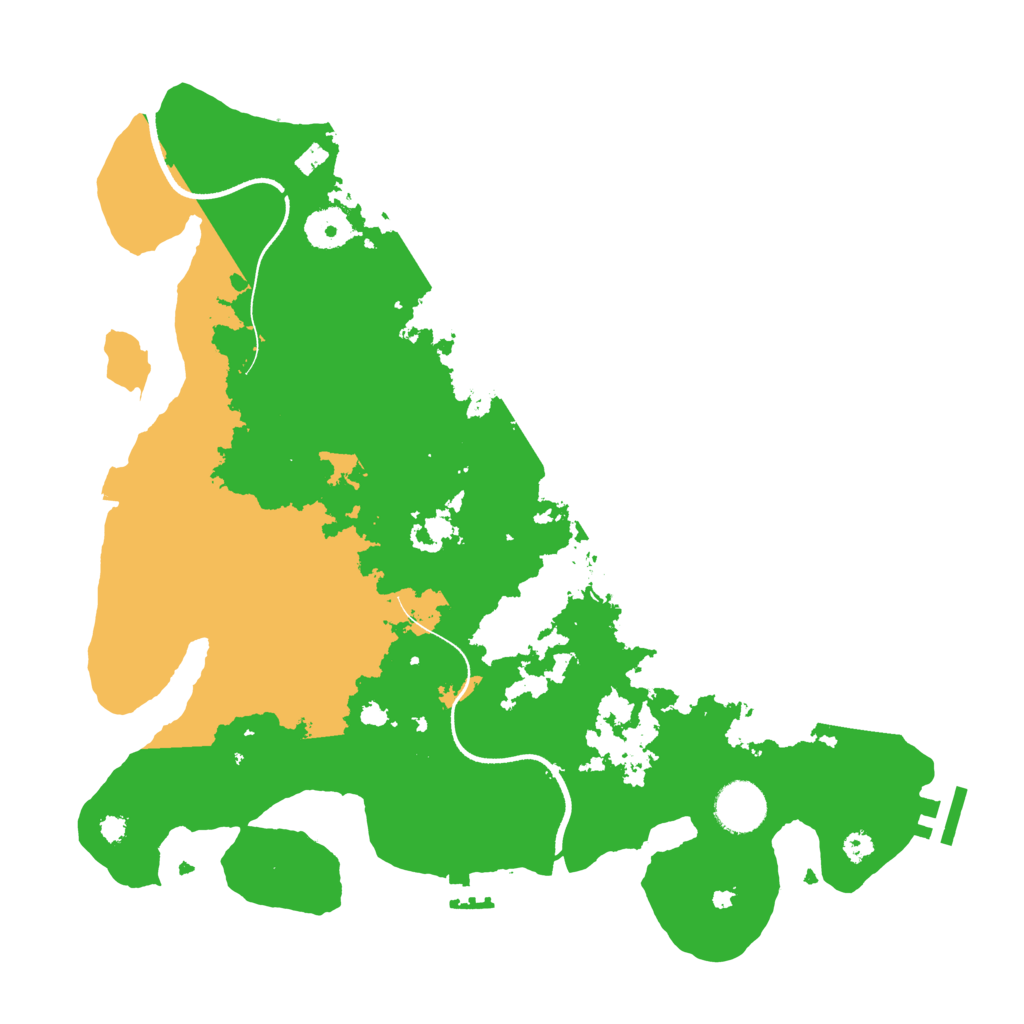 Biome Rust Map: Procedural Map, Size: 3500, Seed: 469014