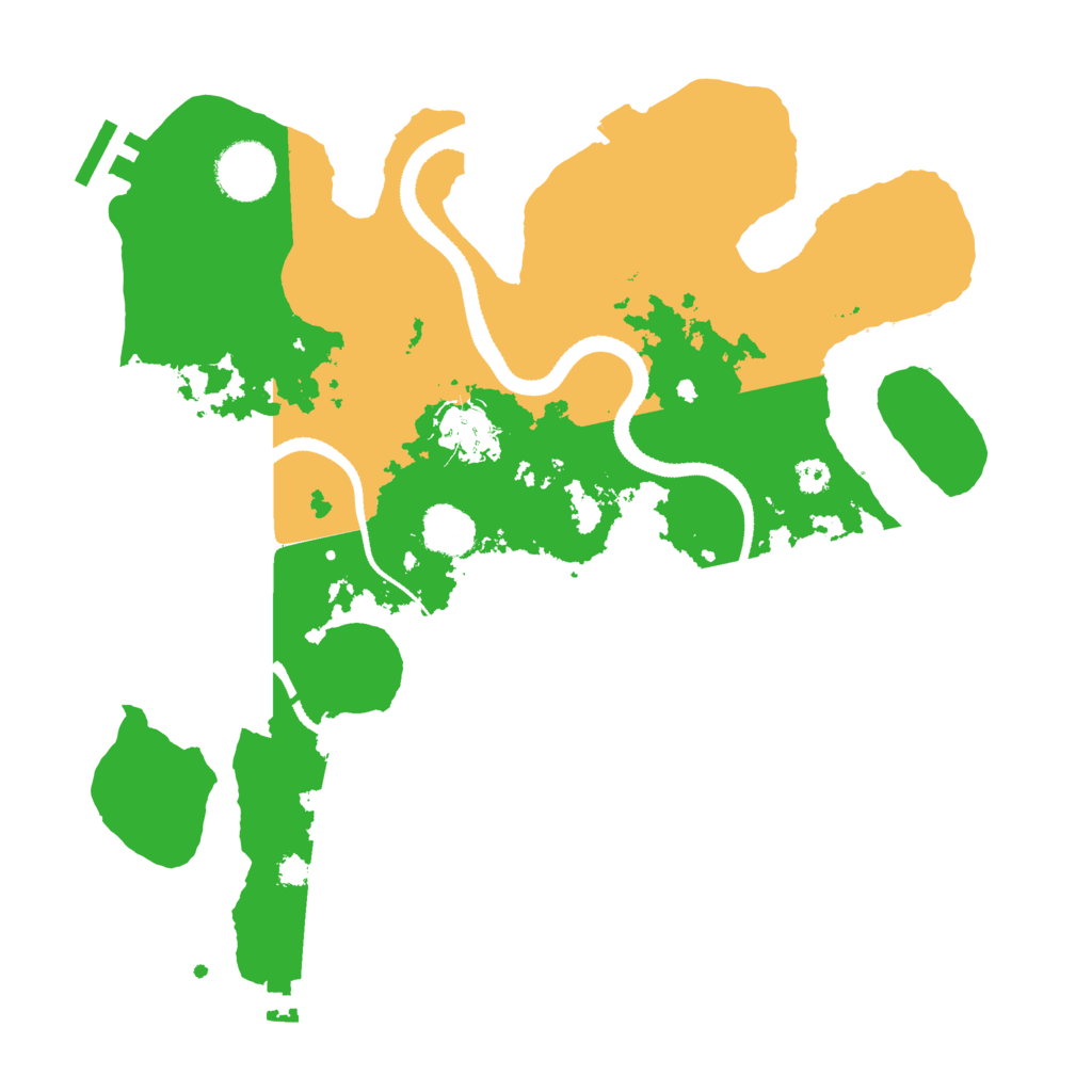 Biome Rust Map: Procedural Map, Size: 3200, Seed: 1968932718