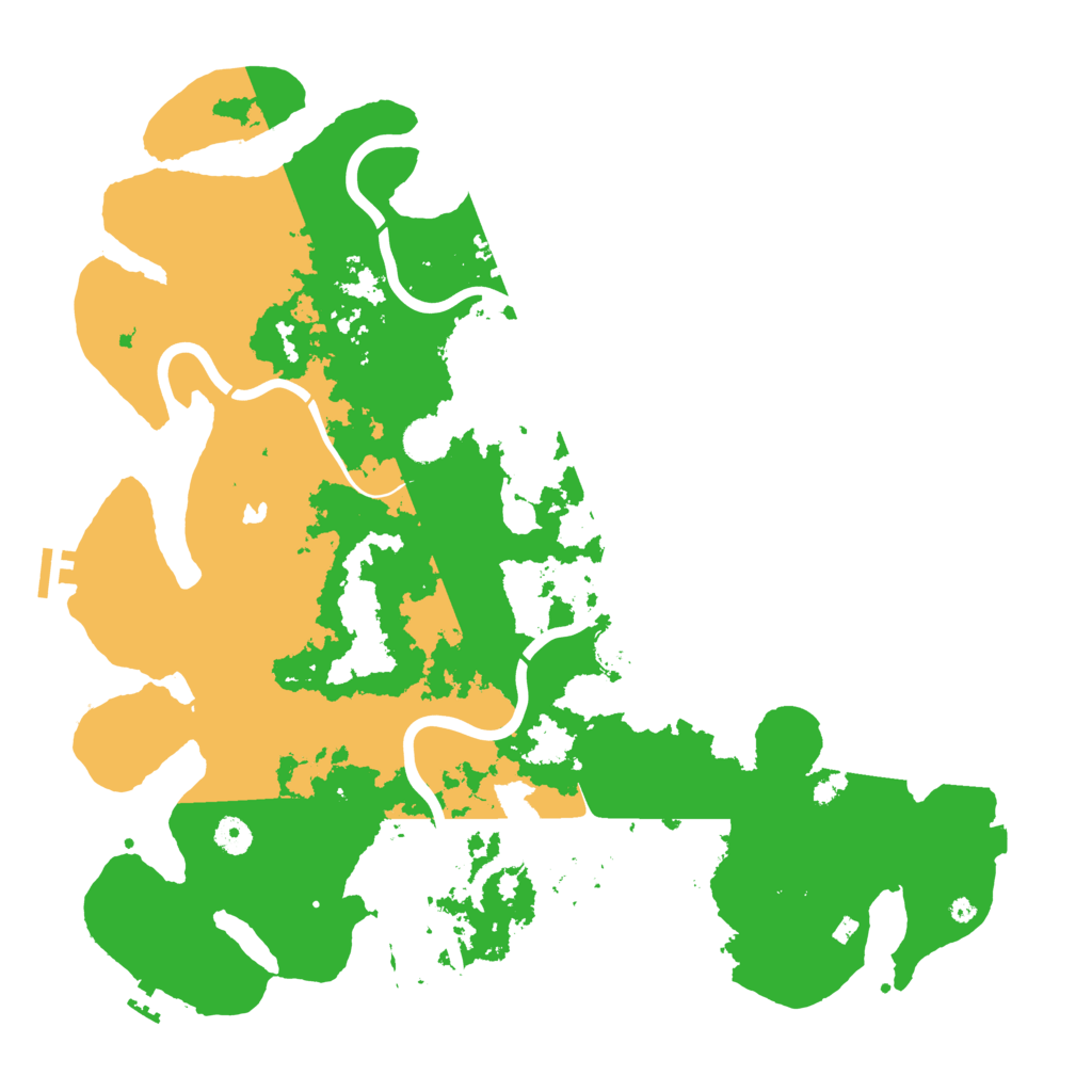 Biome Rust Map: Procedural Map, Size: 4444, Seed: 678