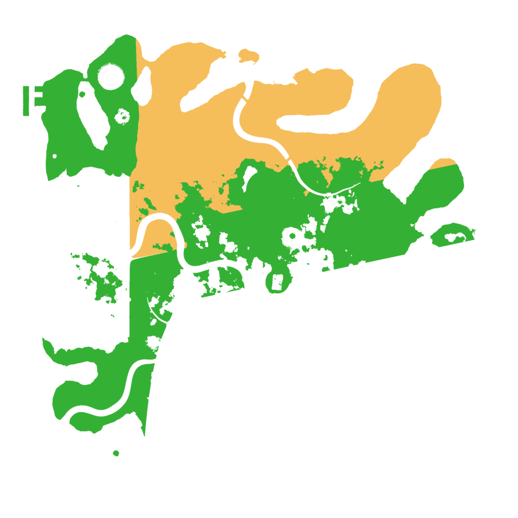 Biome Rust Map: Procedural Map, Size: 3500, Seed: 493365