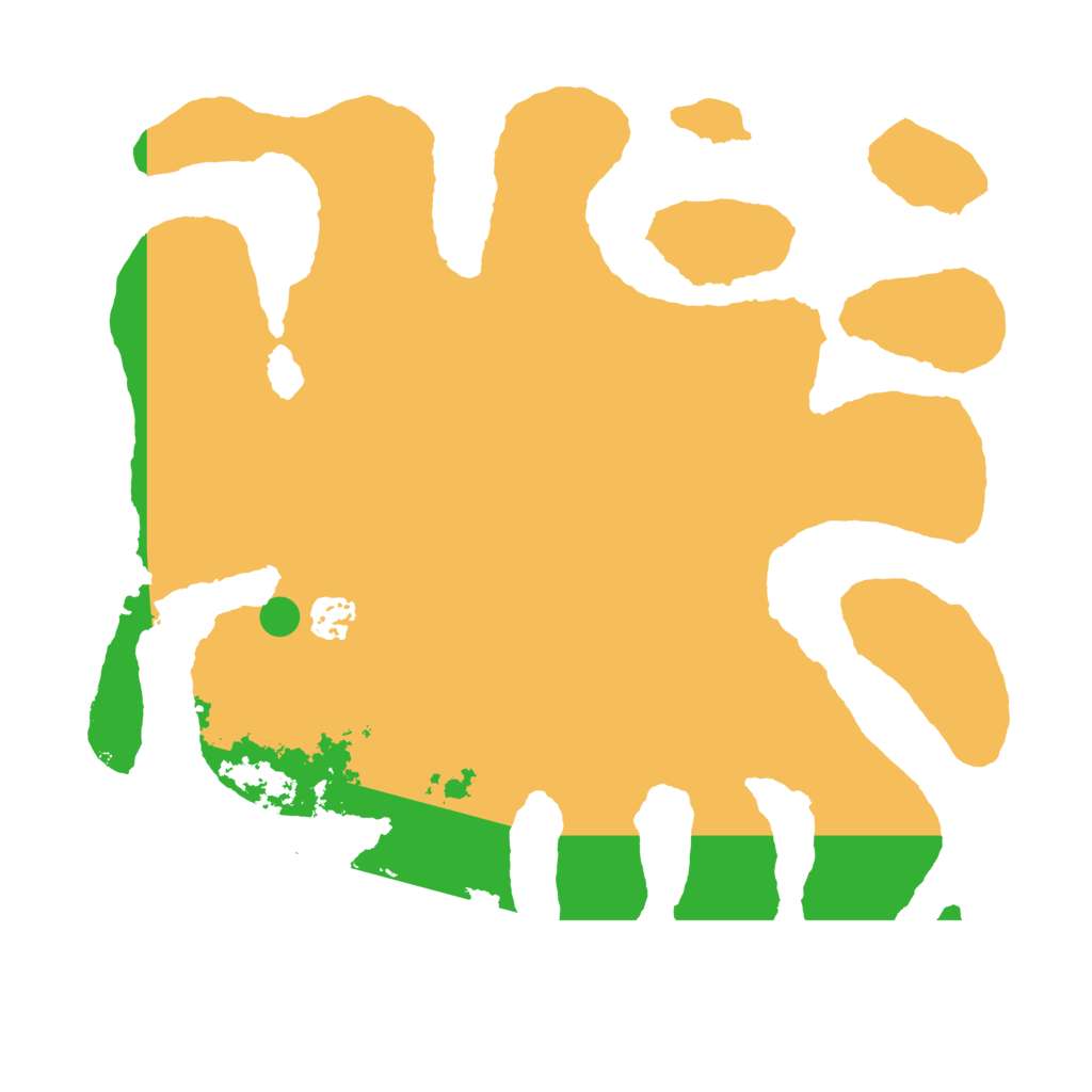 Biome Rust Map: Barren, Size: 3600, Seed: 299440