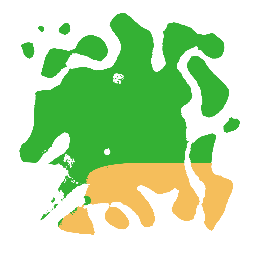 Biome Rust Map: Barren, Size: 3600, Seed: 645058