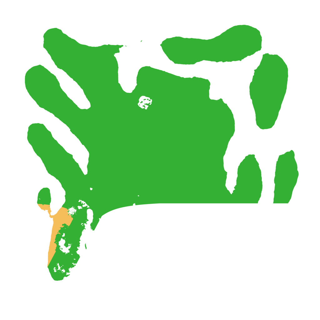 Biome Rust Map: Barren, Size: 3600, Seed: 408254