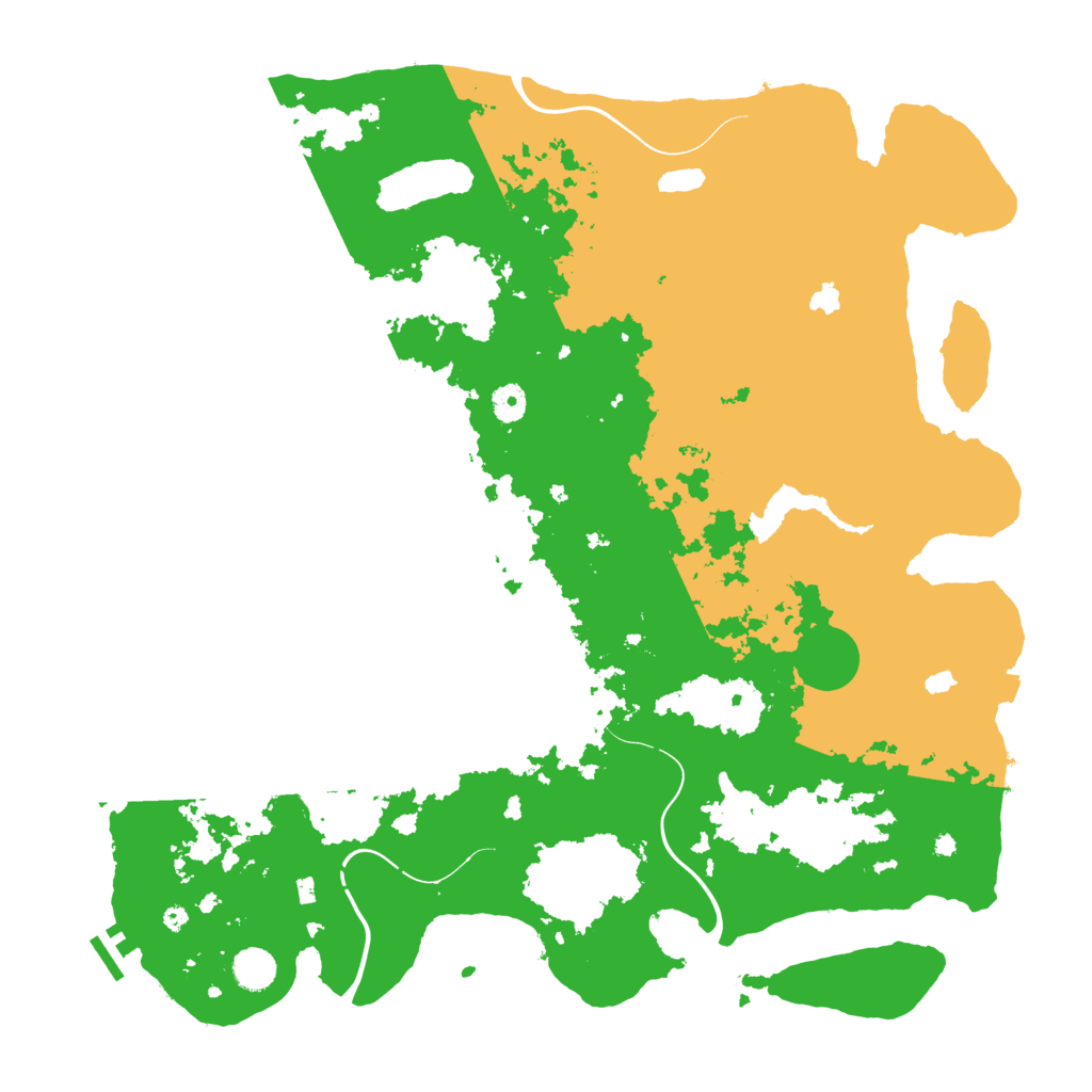 Biome Rust Map: Procedural Map, Size: 4500, Seed: 1313154203