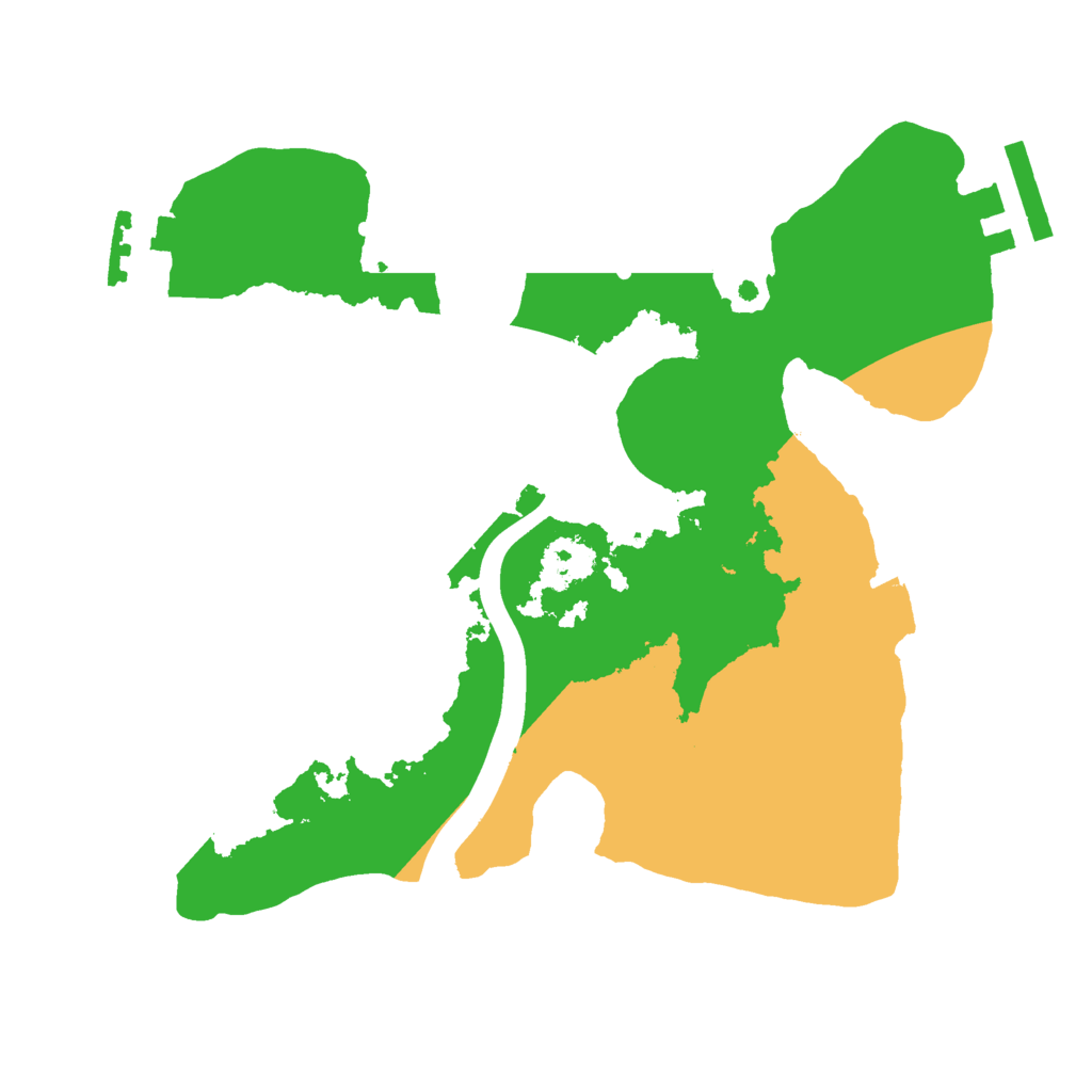 Biome Rust Map: Procedural Map, Size: 2200, Seed: 774055352