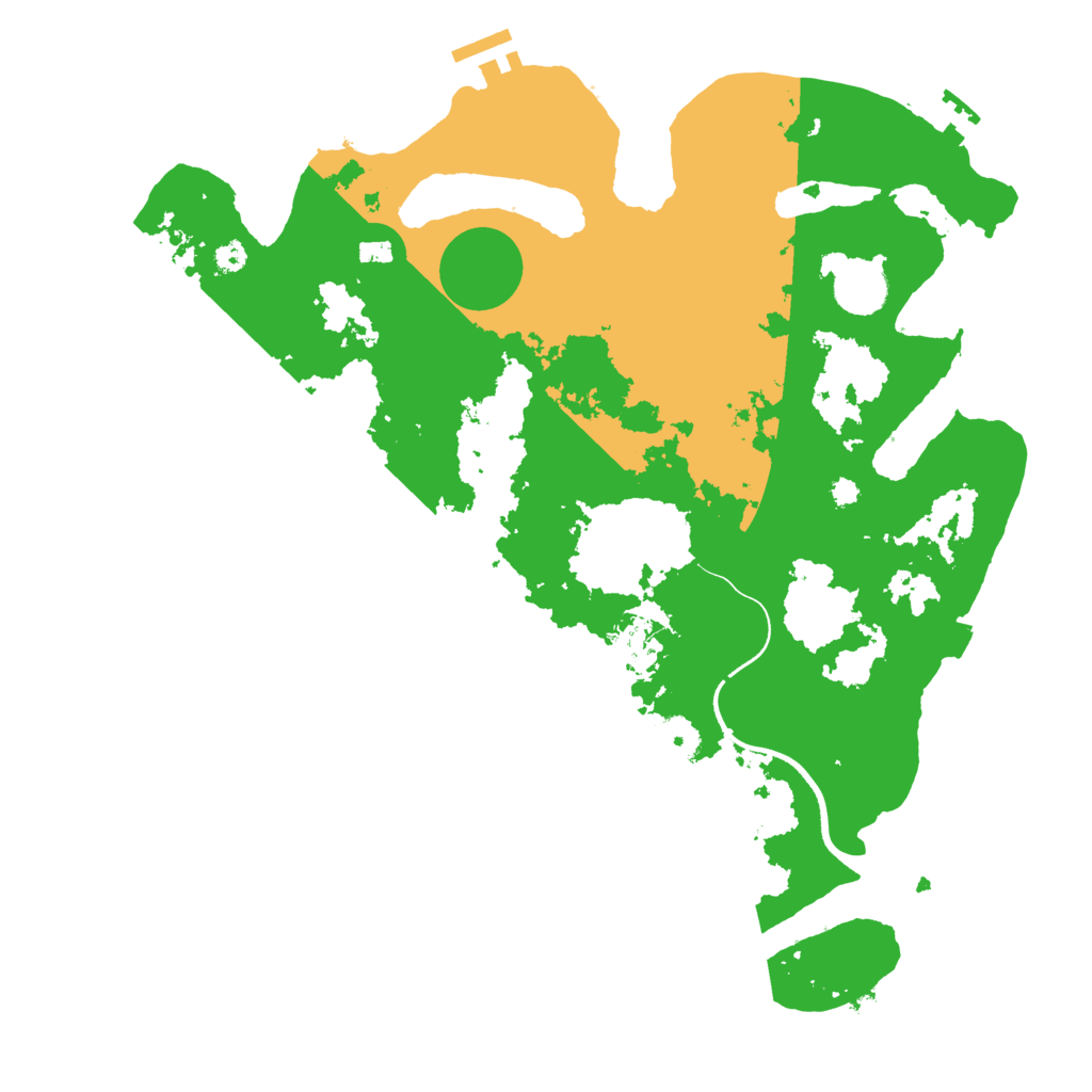 Biome Rust Map: Procedural Map, Size: 3600, Seed: 1104170480