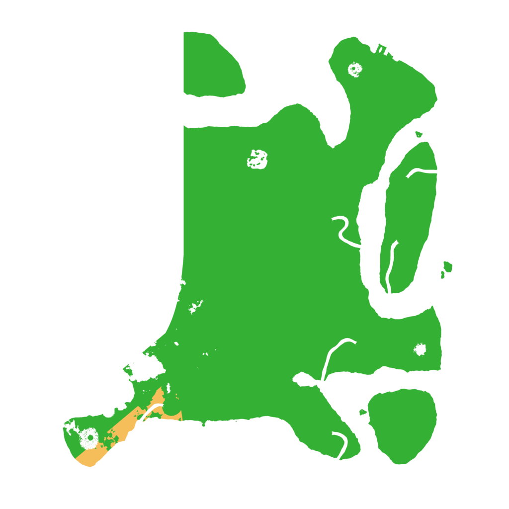 Biome Rust Map: Procedural Map, Size: 3700, Seed: 3312253