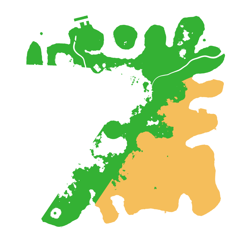 Biome Rust Map: Procedural Map, Size: 3500, Seed: 748118