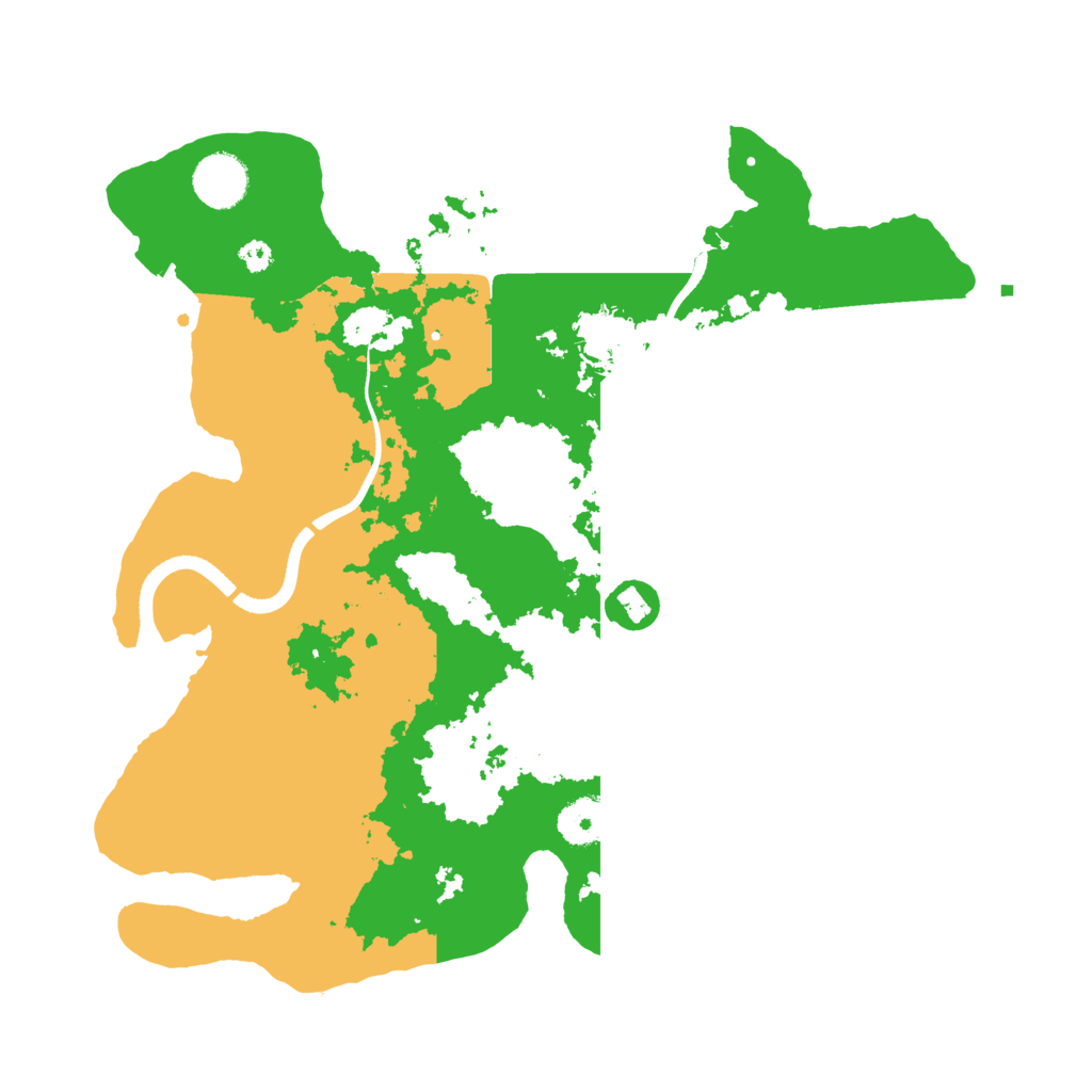 Biome Rust Map: Procedural Map, Size: 3500, Seed: 84728285