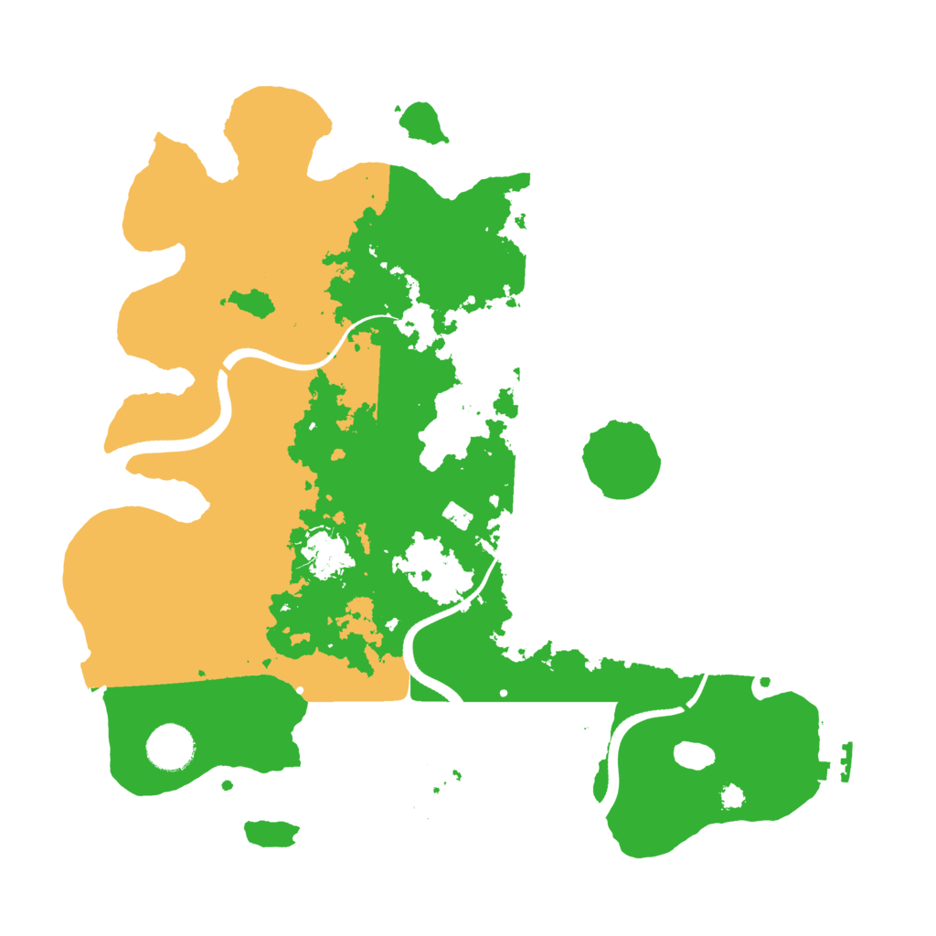 Biome Rust Map: Procedural Map, Size: 3500, Seed: 585809