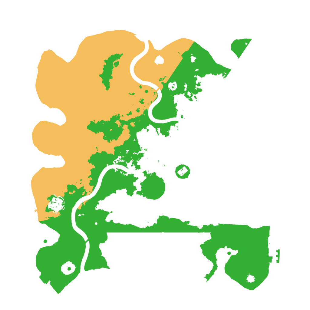 Biome Rust Map: Procedural Map, Size: 3500, Seed: 699457