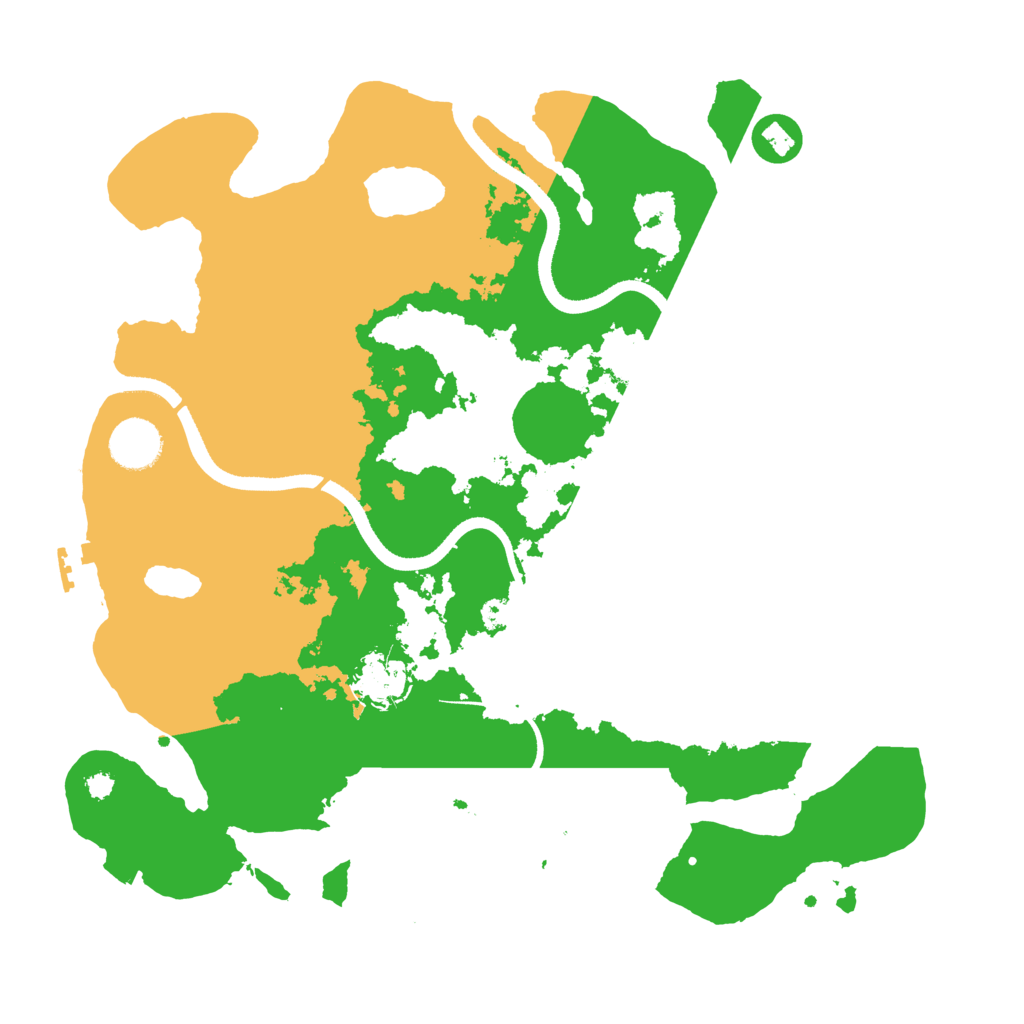 Biome Rust Map: Procedural Map, Size: 3500, Seed: 1511913951