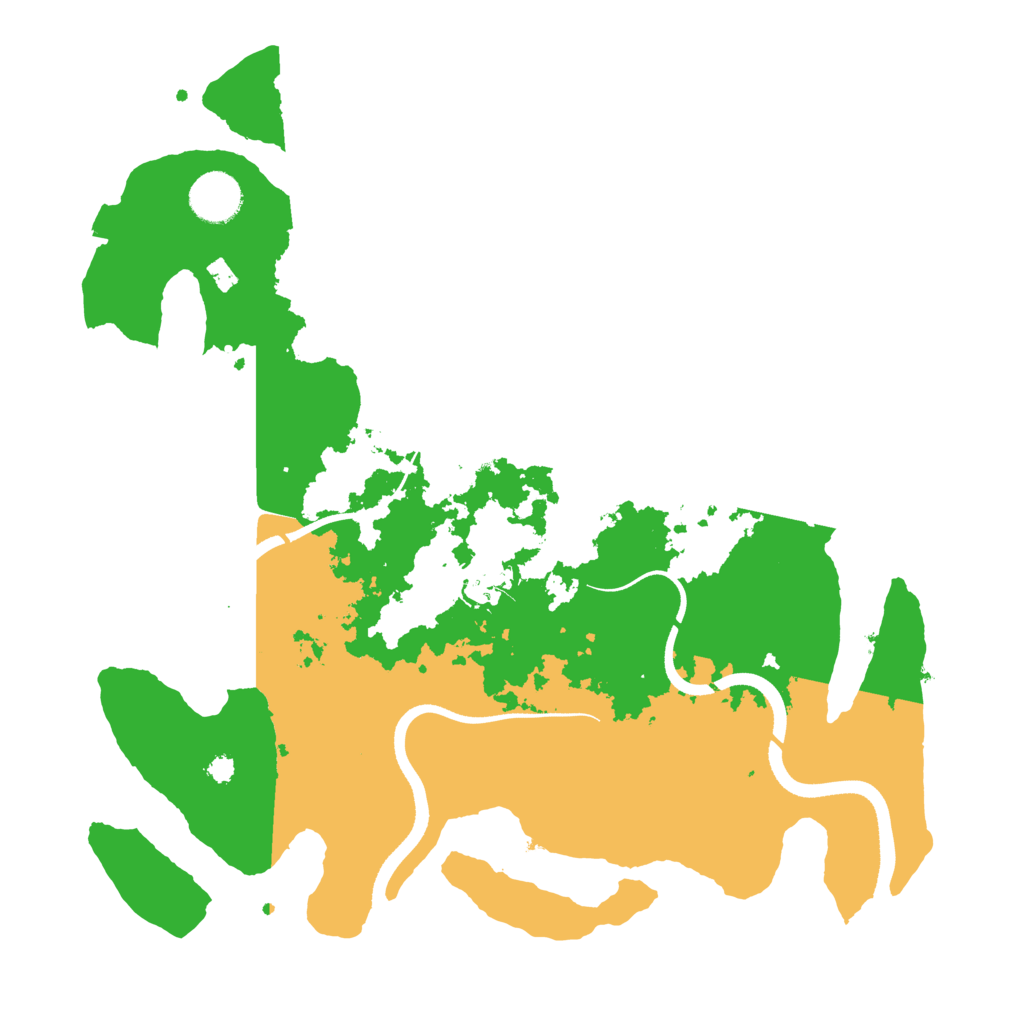 Biome Rust Map: Procedural Map, Size: 3500, Seed: 875632