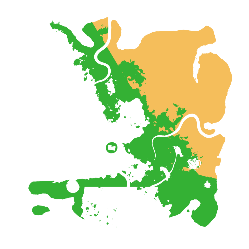 Biome Rust Map: Procedural Map, Size: 3600, Seed: 153432