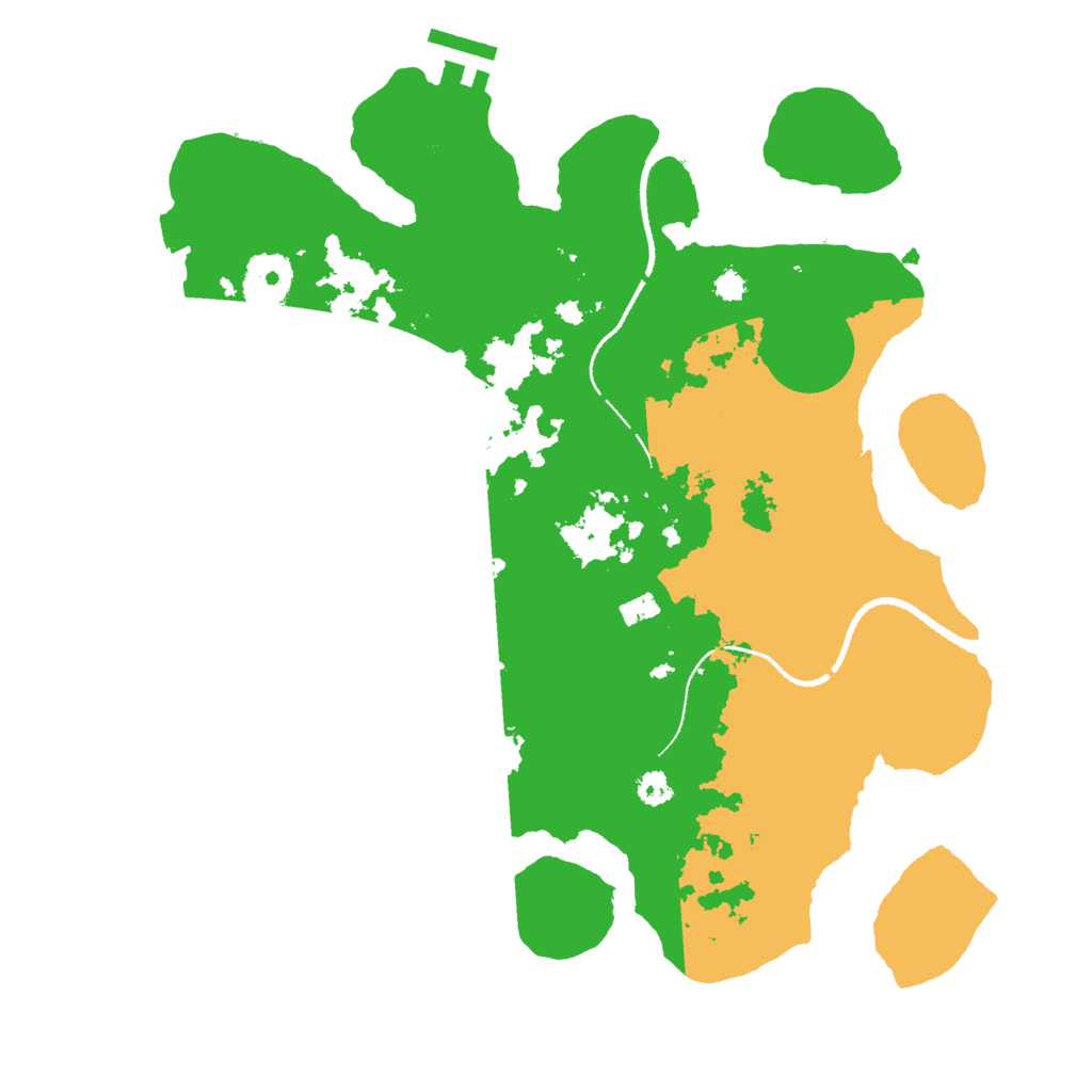 Biome Rust Map: Procedural Map, Size: 3185, Seed: 100