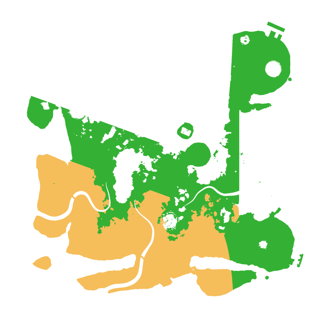 Biome Rust Map: Procedural Map, Size: 3500, Seed: 310447