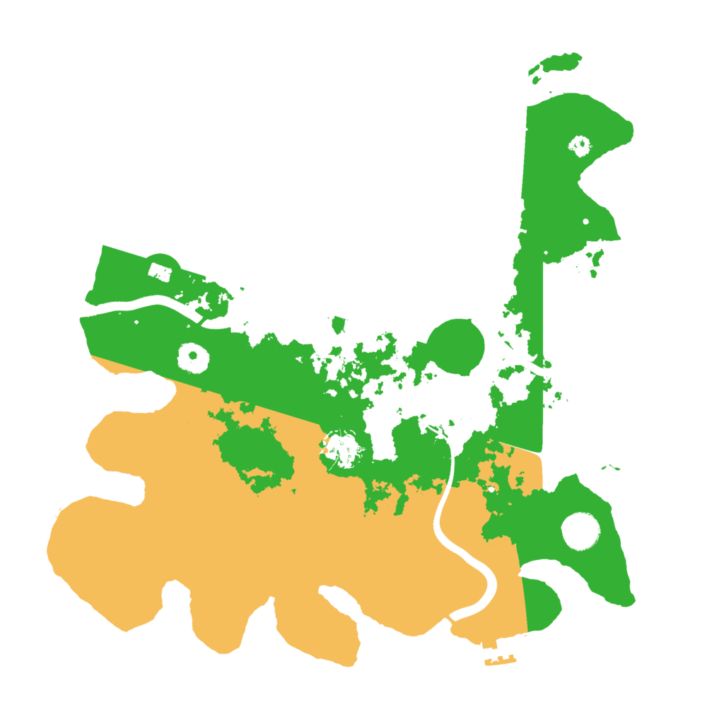 Biome Rust Map: Procedural Map, Size: 3500, Seed: 614226