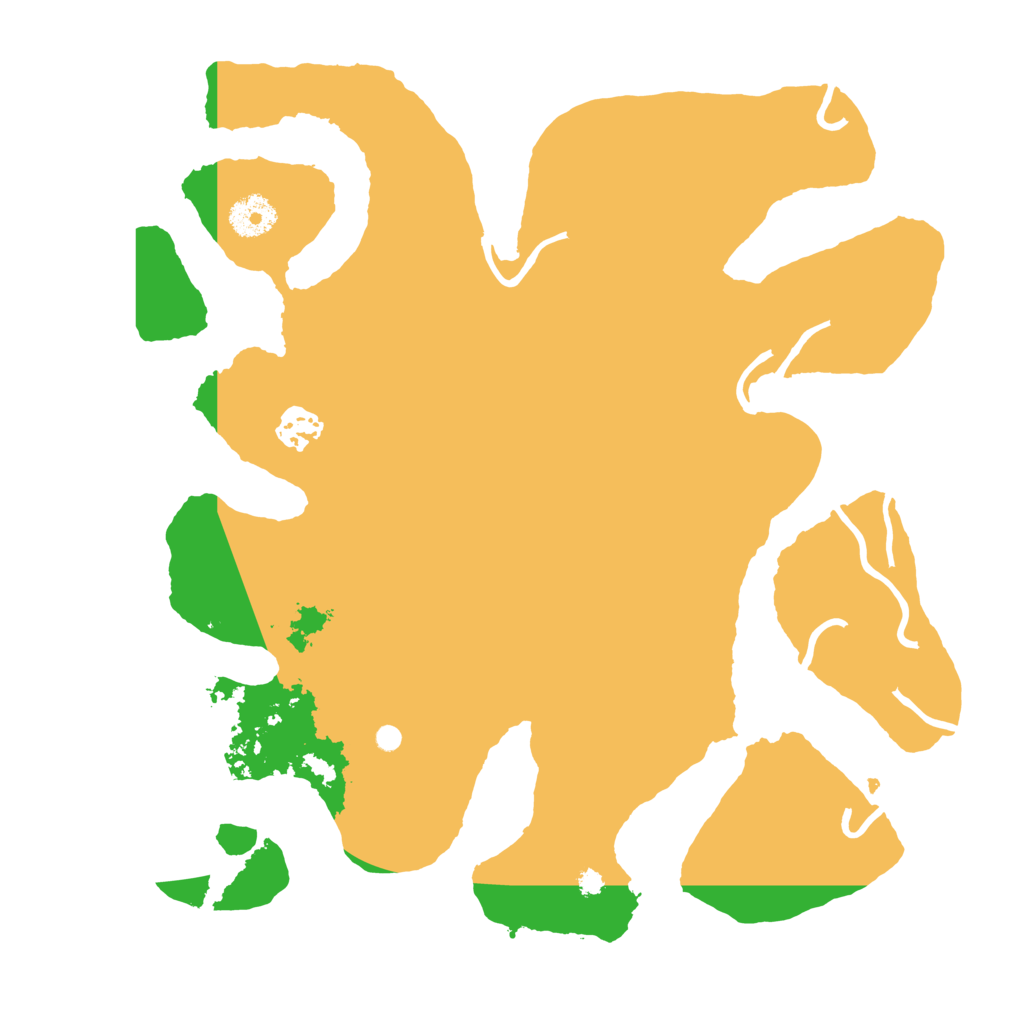 Biome Rust Map: Procedural Map, Size: 3500, Seed: 72652