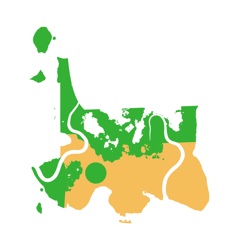 Biome Rust Map: Procedural Map, Size: 3000, Seed: 1223010