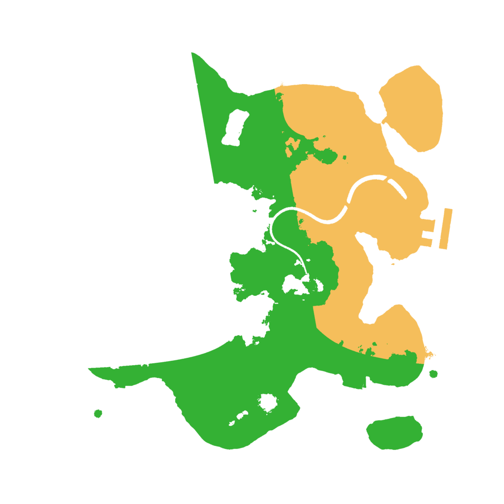 Biome Rust Map: Procedural Map, Size: 2500, Seed: 941044