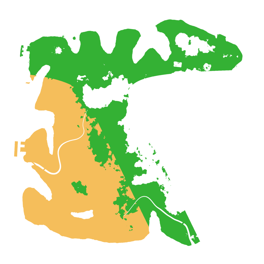 Biome Rust Map: Procedural Map, Size: 3500, Seed: 867217