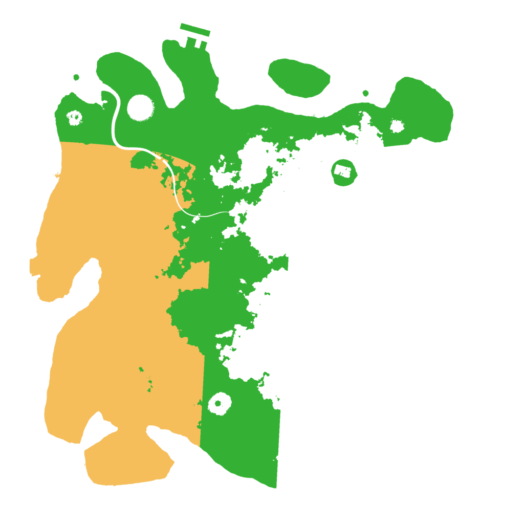 Biome Rust Map: Procedural Map, Size: 3500, Seed: 442328