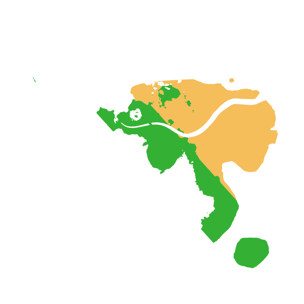 Biome Rust Map: Procedural Map, Size: 2600, Seed: 6666