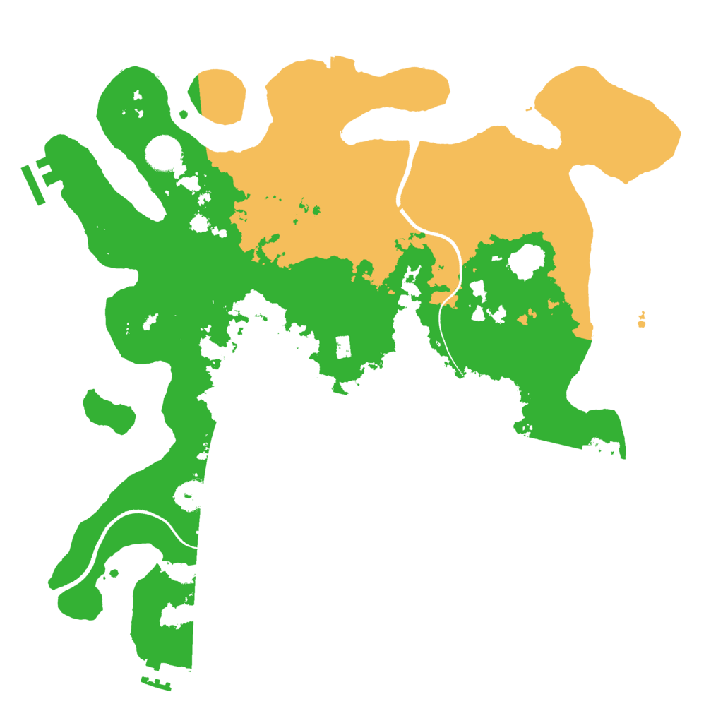 Biome Rust Map: Procedural Map, Size: 3500, Seed: 195827
