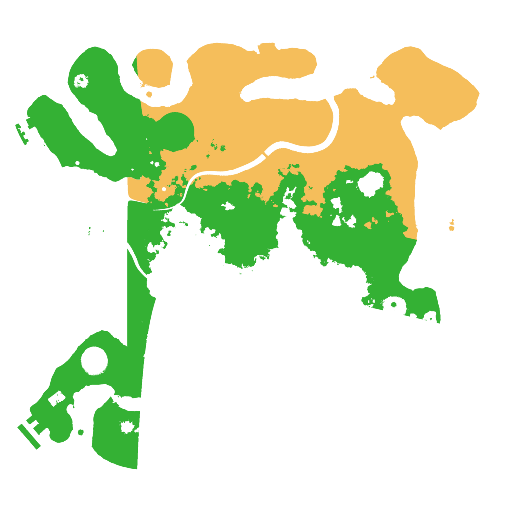 Biome Rust Map: Procedural Map, Size: 3500, Seed: 195827