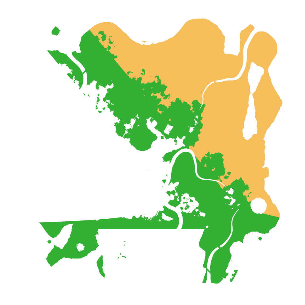 Biome Rust Map: Procedural Map, Size: 3500, Seed: 23803