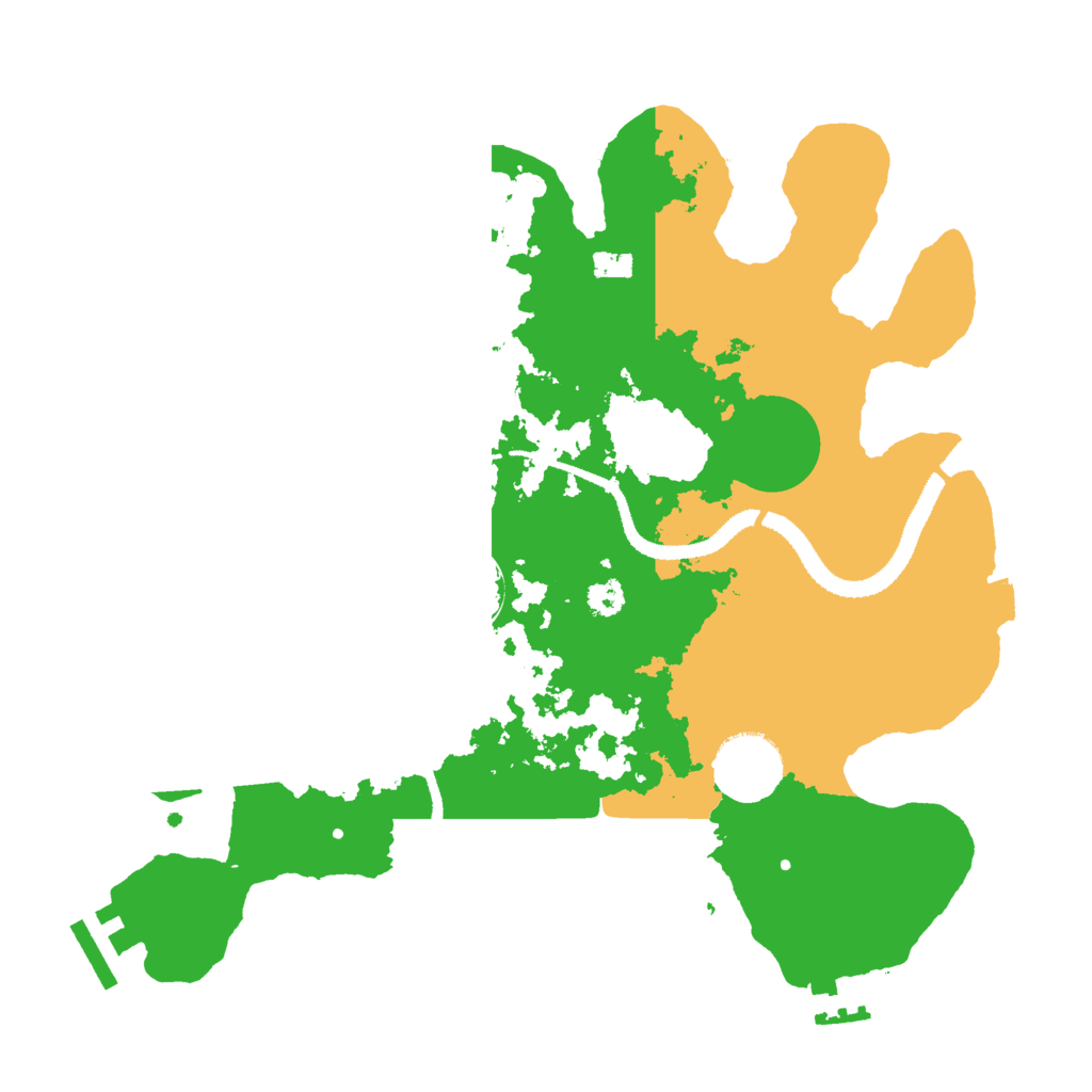 Biome Rust Map: Procedural Map, Size: 3000, Seed: 2421203