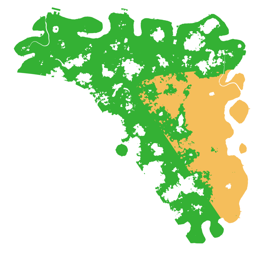 Biome Rust Map: Procedural Map, Size: 6000, Seed: 25262730