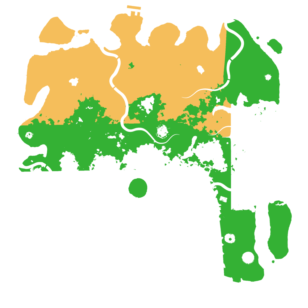 Biome Rust Map: Procedural Map, Size: 4500, Seed: 563061017