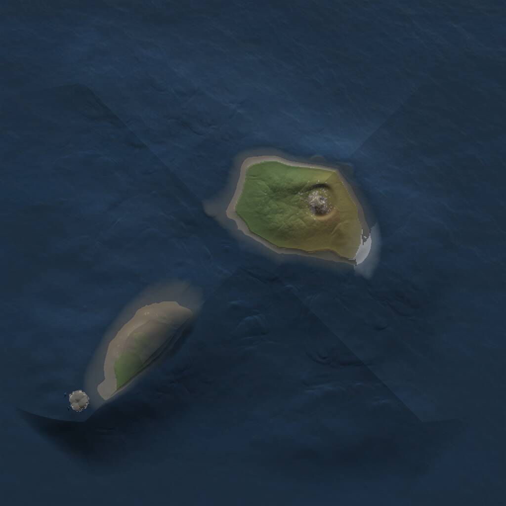 Rust Map: Procedural Map, Size: 1000, Seed: 4178654, 1 Monuments