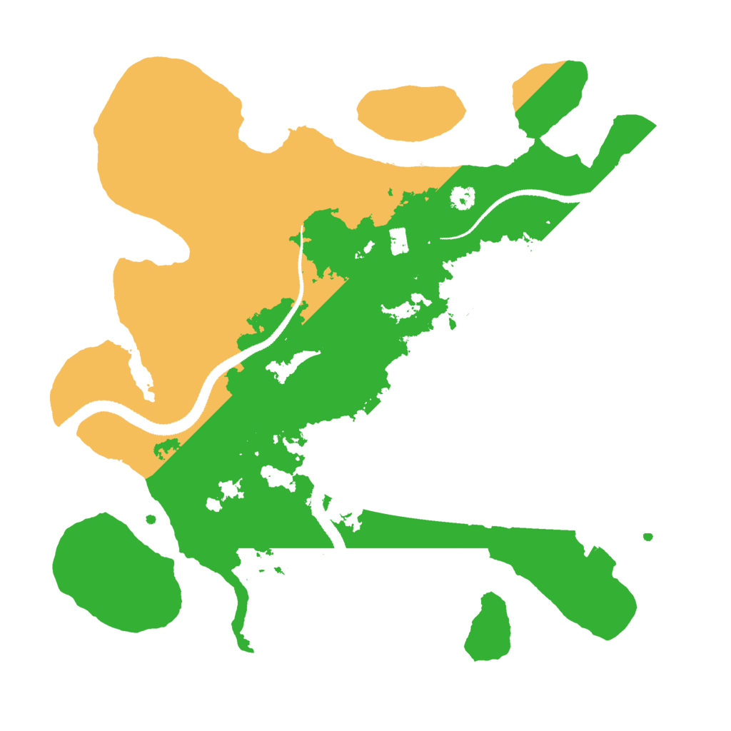 Biome Rust Map: Procedural Map, Size: 3000, Seed: 65241