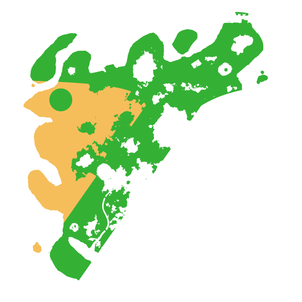 Biome Rust Map: Procedural Map, Size: 3500, Seed: 570826