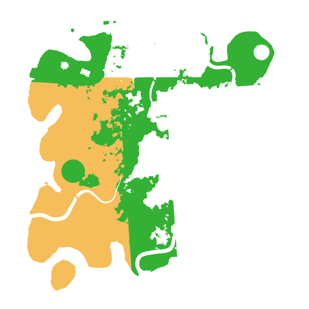 Biome Rust Map: Procedural Map, Size: 3500, Seed: 6577