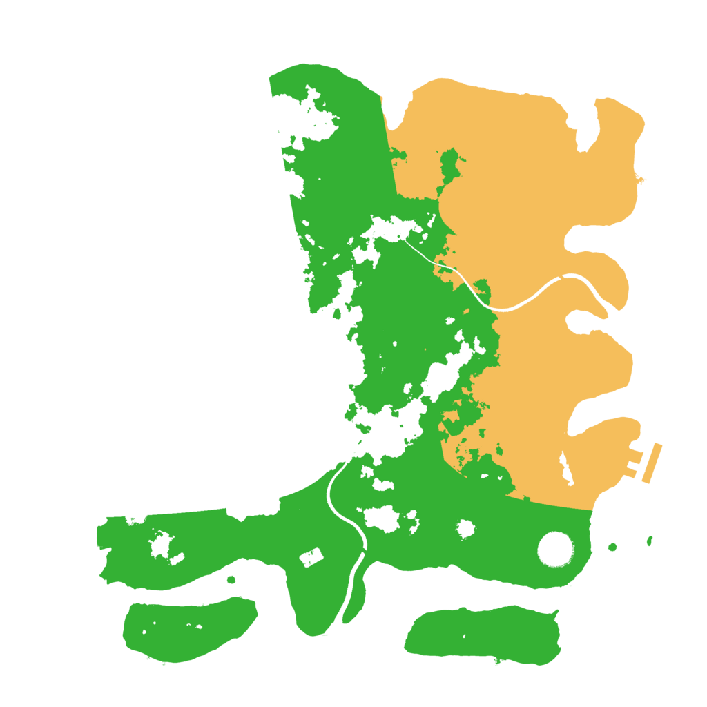 Biome Rust Map: Procedural Map, Size: 3500, Seed: 61286