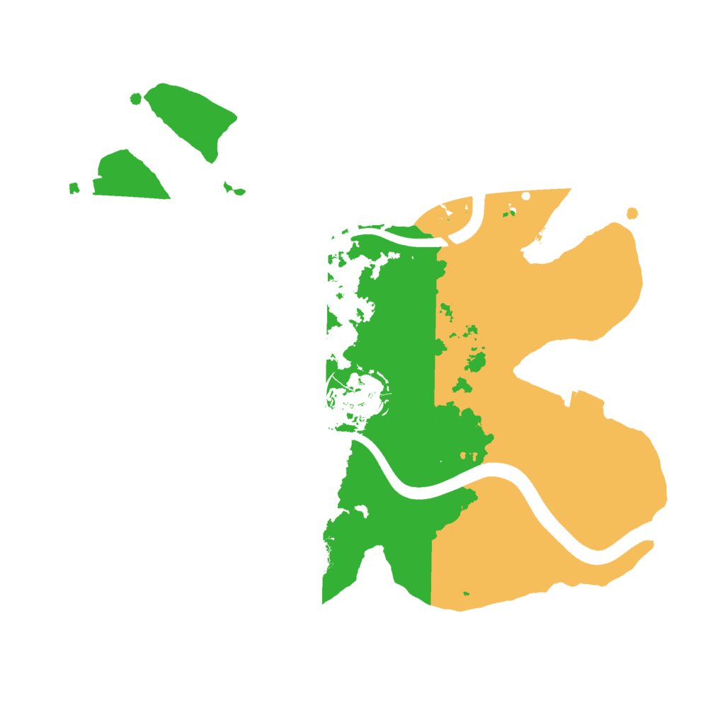 Biome Rust Map: Procedural Map, Size: 2500, Seed: 1320337754