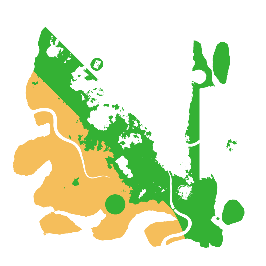 Biome Rust Map: Procedural Map, Size: 3500, Seed: 512132
