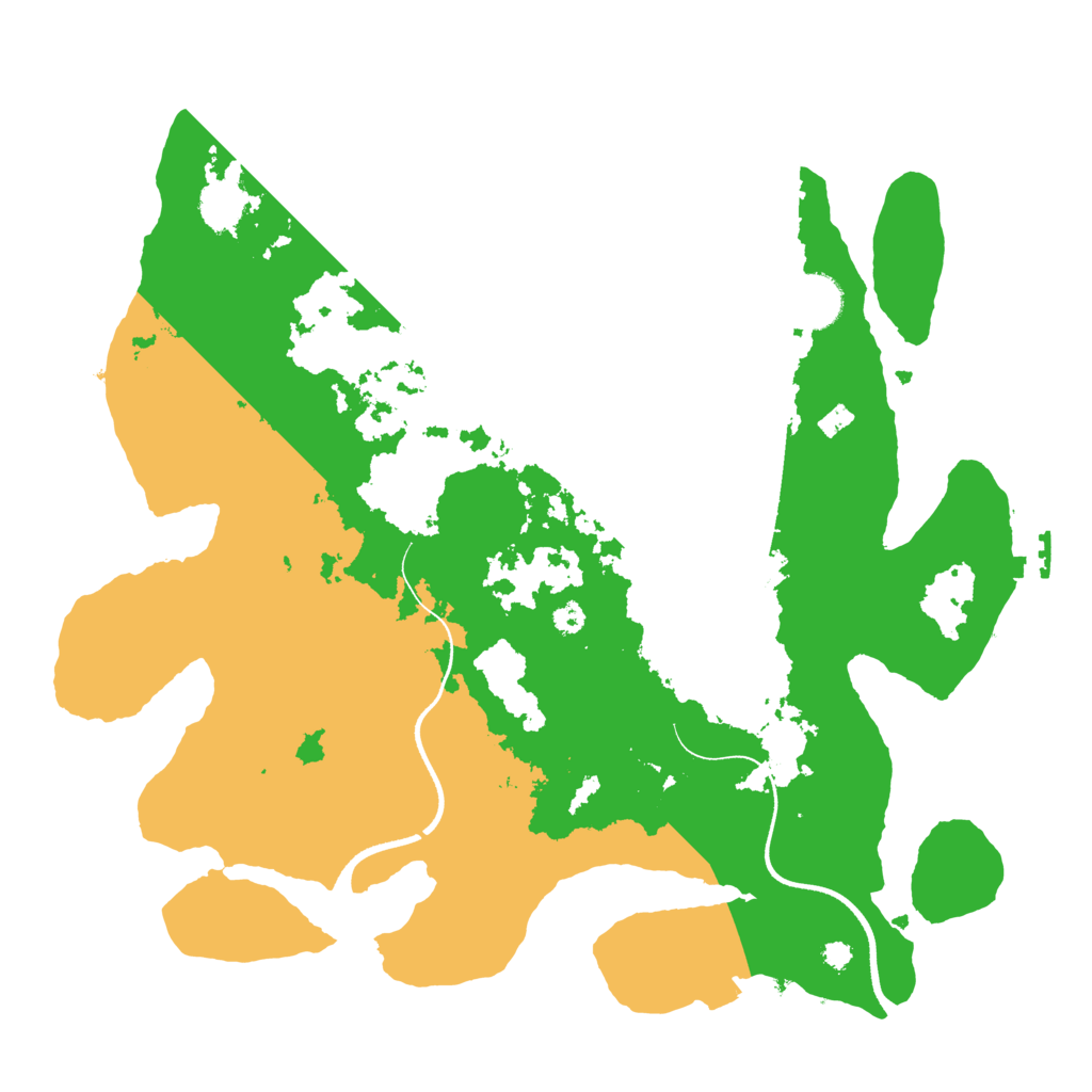 Biome Rust Map: Procedural Map, Size: 3500, Seed: 512132