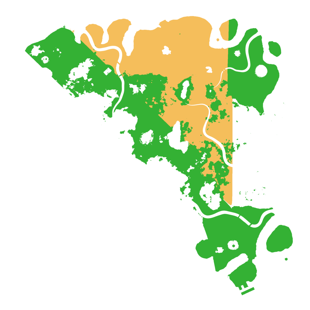 Biome Rust Map: Procedural Map, Size: 4500, Seed: 857387