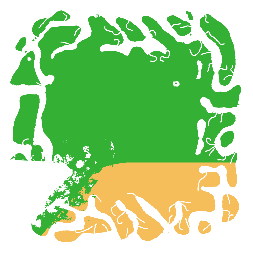 Biome Rust Map: Procedural Map, Size: 6000, Seed: 61
