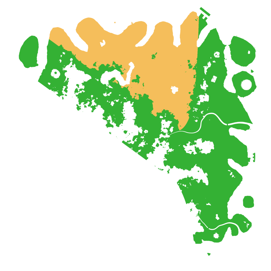 Biome Rust Map: Procedural Map, Size: 4500, Seed: 581522