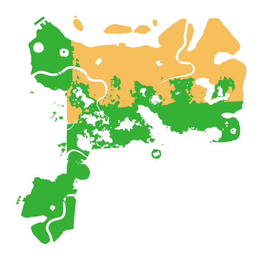 Biome Rust Map: Procedural Map, Size: 4500, Seed: 809697