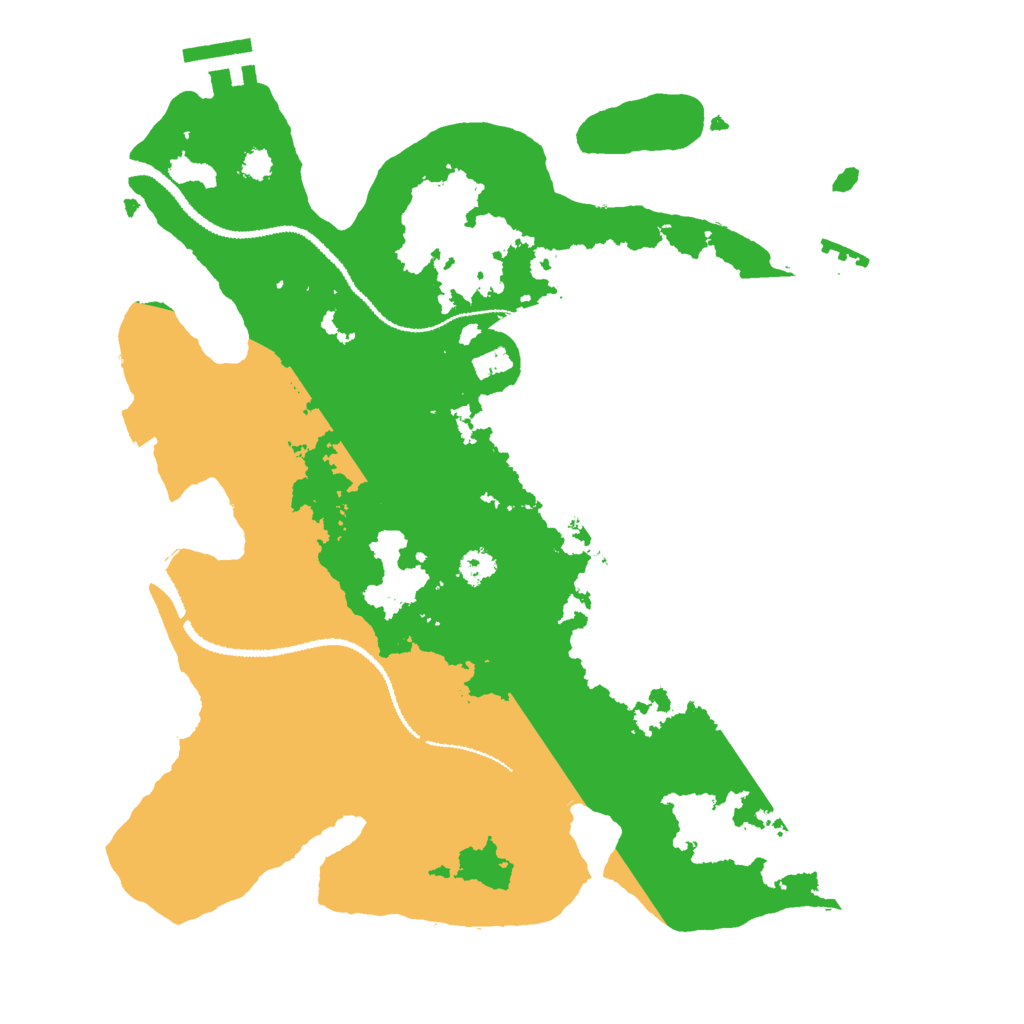 Biome Rust Map: Procedural Map, Size: 3000, Seed: 32857442