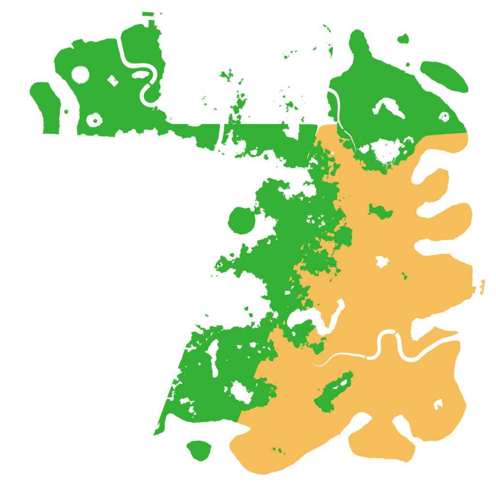 Biome Rust Map: Procedural Map, Size: 5000, Seed: 71852